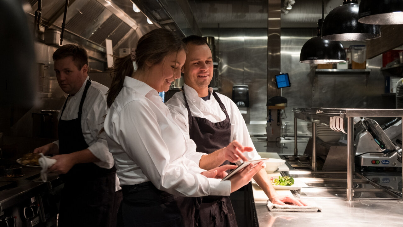Chefs in a restaurant